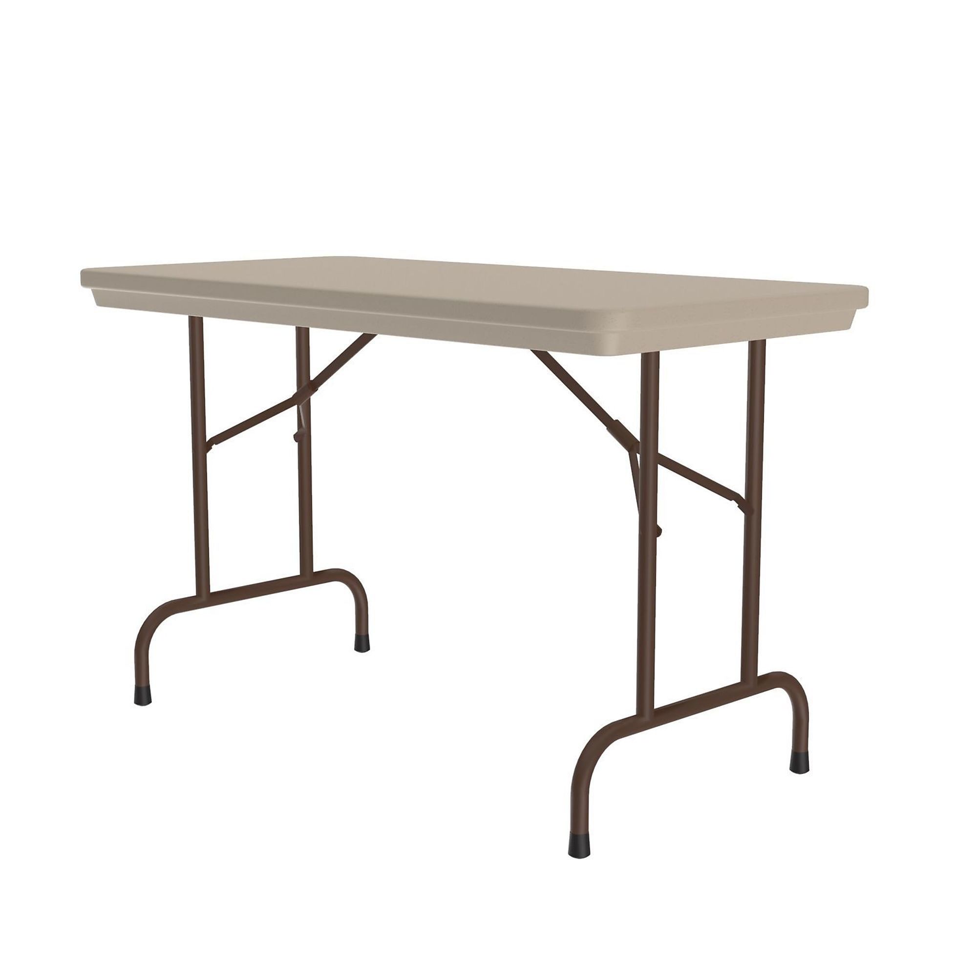 Correll, Plastic Folding Table, Mocha Granite Top, 24x48, Height 29 in, Width 24 in, Length 48 in, Model# R2448-24